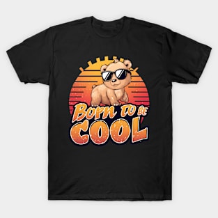 Born To Be Cool Cute Bear T-Shirt